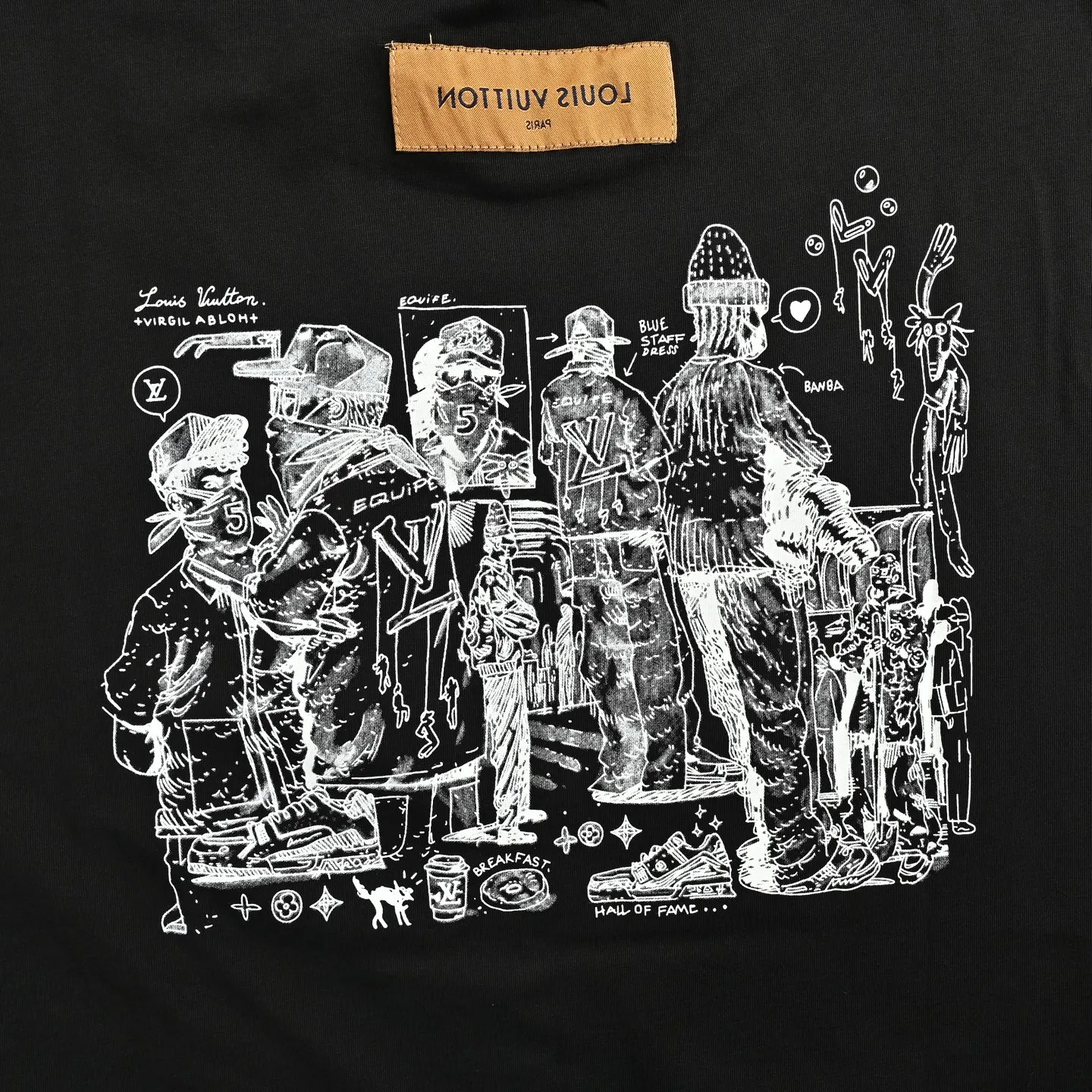 Louis Vuitton/Louis Vuitton employee limited foam printed short-sleeves